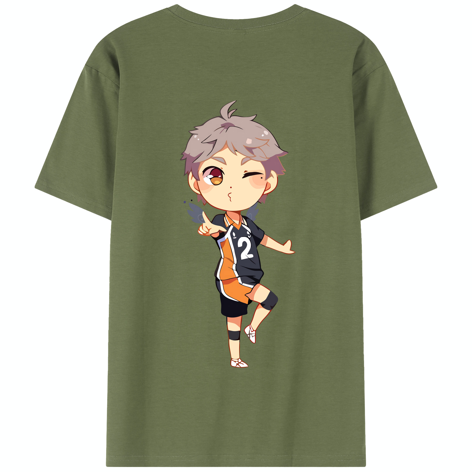（画像用） ハイキュー!! Haikyu!! 綿100％半袖Tシャツ（背面プリント）